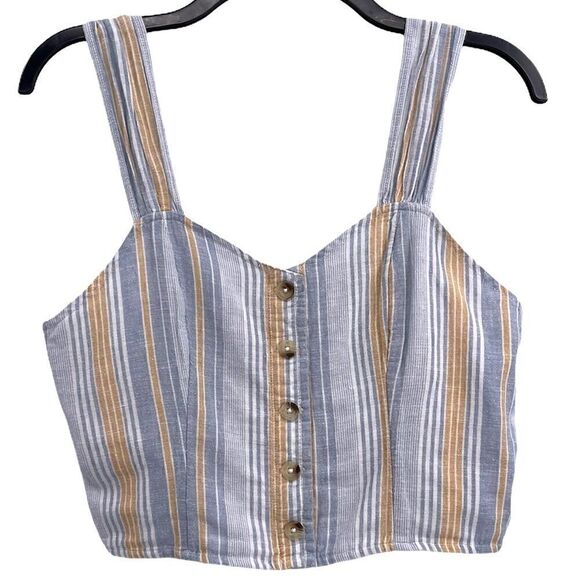 American Eagle ruched strap corset crop Top - Picture 1 of 6